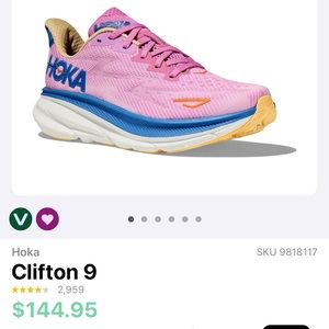 Like new Hoka Clifton 9, size 7.5